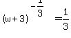 %28w%2B3%29%5E%28-1%2F3%29+=+1%2F3