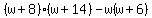 %28w%2B8%29%28w%2B14%29-w%28w%2B6%29