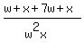 %28w%2Bx%2B7w%2Bx%29%2F%28w%5E2x%29+++