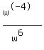 %28w%5E-4%29%2F%28w%5E6%29