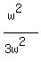 %28w%5E2%29%2F%283w%5E2%29