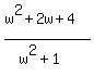 %28w%5E2%2B2w%2B4%29%2F%28w%5E2%2B1%29