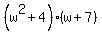 %28w%5E2%2B4%29%28w%2B7%29