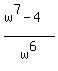 %28w%5E7-4%29%2Fw%5E6