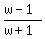 %28w-1%29%2F%28w%2B1%29