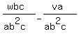 %28wbc%29%2F%28ab%5E2c%29-%28va%29%2F%28ab%5E2c%29