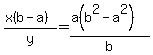 %28x%28b-a%29%29%2Fy=%28a%28b%5E2-a%5E2%29%29%2Fb