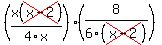 %28x%28cross%28x-2%29%29%2F4x%29%2A%288%2F6%28cross%28x-2%29%29%29