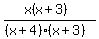 %28x%28x%2B3%29%29%2F%28%28x%2B4%29%28x%2B3%29%29