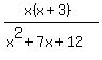 %28x%28x%2B3%29%29%2F%28x%5E2%2B7x%2B12%29