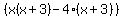 %28x%28x%2B3%29-4%28x%2B3%29%29