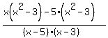 %28x%28x%5E2+-+3%29++-+5%28x%5E2+-+3%29%29%2F%28%28x-5%29%28x-3%29%29