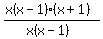 %28x%28x-1%29%28x%2B1%29%29%2F%28x%28+x-1%29%29