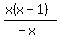 %28x%28x-1%29%29%2F%28-x%29
