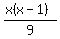 %28x%28x-1%29%29%2F9