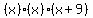 %28x%29%28x%29%28x%2B9%29