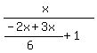 %28x%29%2F%28%28-2x%2B3x%29%2F%286%29%2B1%29