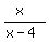 %28x%29%2F%28x-4%29