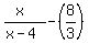 %28x%29%2F%28x-4%29-%288%2F3%29