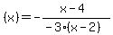 %28x%29=-%28x+-+4%29%2F%28-3+%28x+-+2%29%29