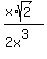 %28x%2Asqrt%282%29%29%2F%282x%5E3%29+
