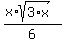 %28x%2Asqrt%283%2Ax%29%29%2F6