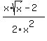 %28x%2Asqrt%28x%29+-+2%29%2F2x%5E2