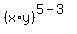 %28x%2Ay%29%5E%285-3%29