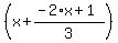 %28x%2B%28-2%2Ax%2B1%29%2F3%29