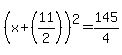 %28x%2B%2811%2F2%29%29%5E2=145%2F4