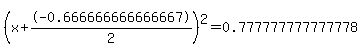 %28x%2B-0.666666666666667%2F2%29%5E2+=+0.777777777777778