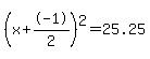 %28x%2B-1%2F2%29%5E2+=+25.25
