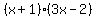 %28x%2B1%29%283x-2%29