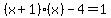 %28x%2B1%29%28x%29-4=1