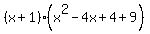 %28x%2B1%29%28x%5E2-4x%2B4%2B9%29