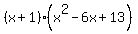%28x%2B1%29%28x%5E2-6x%2B13%29