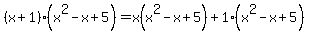 %28x%2B1%29%28x%5E2-x%2B5%29=x%28x%5E2-x%2B5%29%2B1%28x%5E2-x%2B5%29