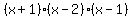 %28x%2B1%29%28x-2%29%28x-1%29