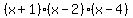 %28x%2B1%29%28x-2%29%28x-4%29