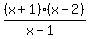 %28x%2B1%29%28x-2%29%2F%28x-1%29