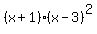 %28x%2B1%29%28x-3%29%5E2