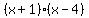 %28x%2B1%29%28x-4%29