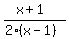 %28x%2B1%29%2F%282%28x-1%29%29
