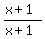 %28x%2B1%29%2F%28x%2B1%29
