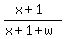 %28x%2B1%29%2F%28x%2B1%2Bw%29