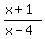 %28x%2B1%29%2F%28x-4%29