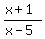 %28x%2B1%29%2F%28x-5%29