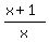 %28x%2B1%29%2Fx