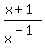 %28x%2B1%29%2Fx%5E%28-1%29