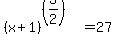 %28x%2B1%29%5E%28%283%2F2%29%29=27